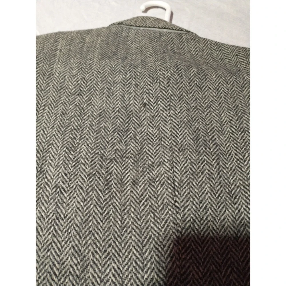 HARRIS TWEED Size 44 VTG Handwoven 100% Pure Scottish Wool Blazer Jacket DAMAGED